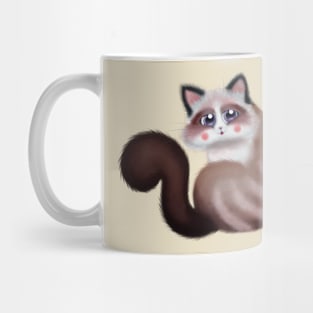 Brown Cute Kitty Mug